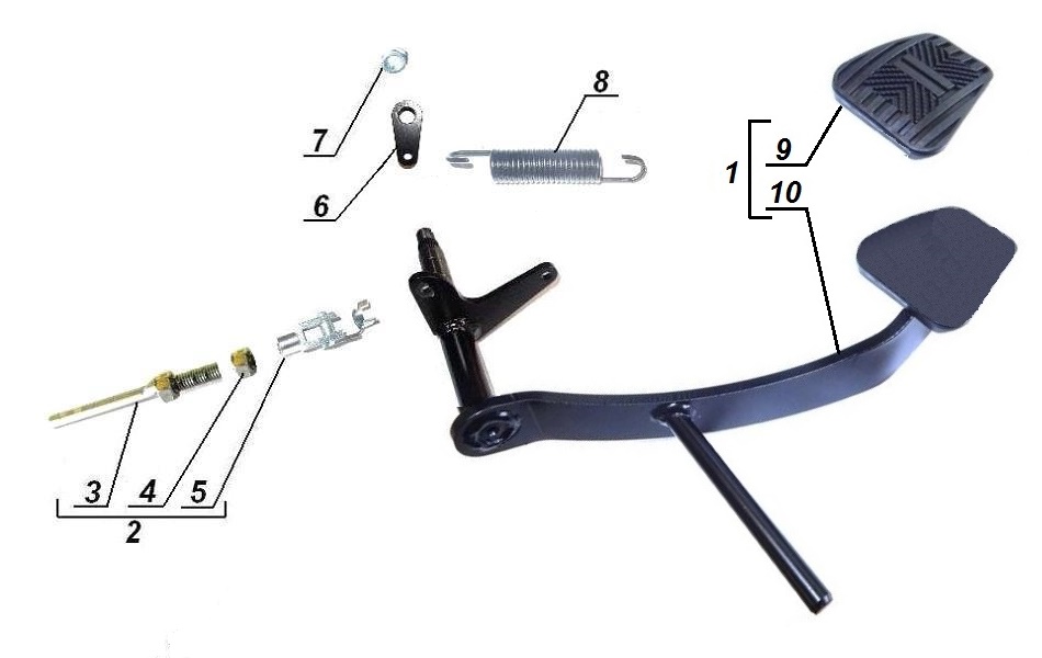 Rear brake linkage