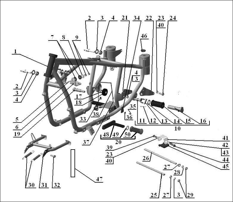 Motorcycle frame