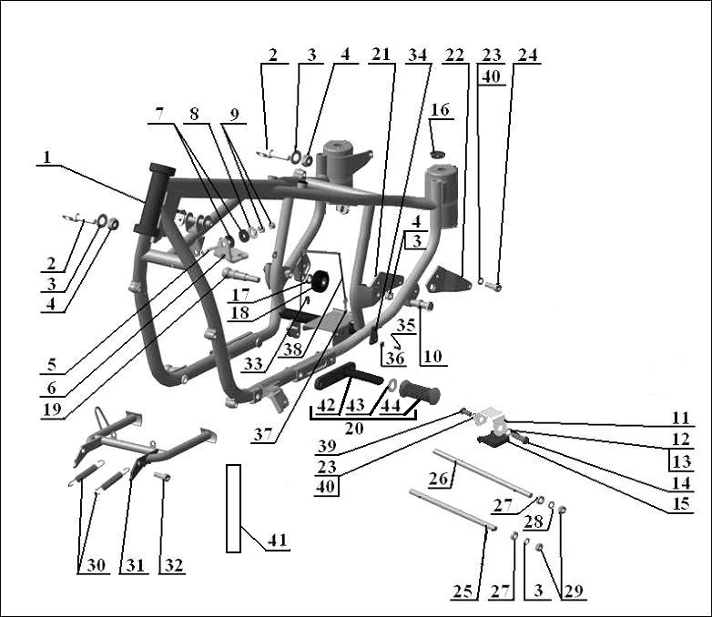 Motorcycle frame