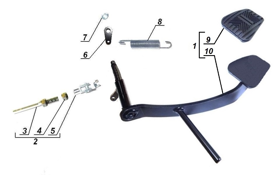 Rear brake linkage