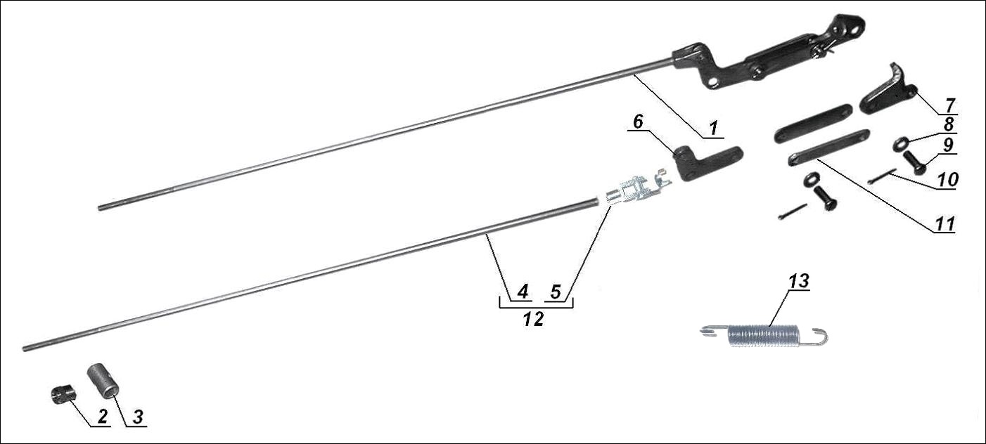 Rear brake linkage