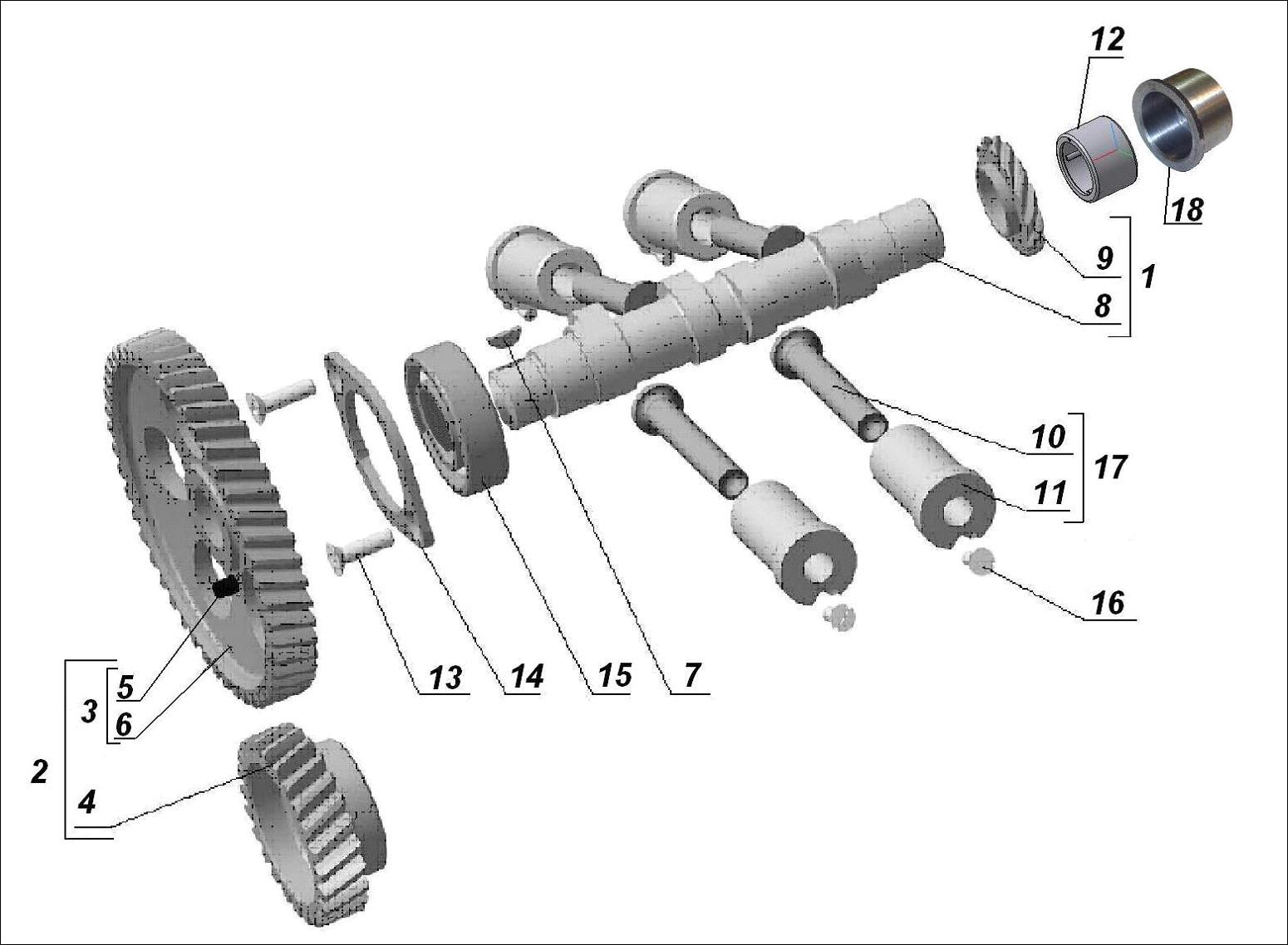 Camshaft and valve train components