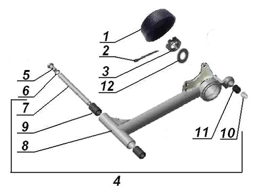 Sidecar swing arm