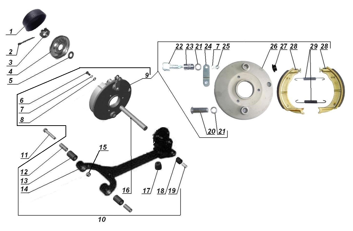 Sidecar swing arm