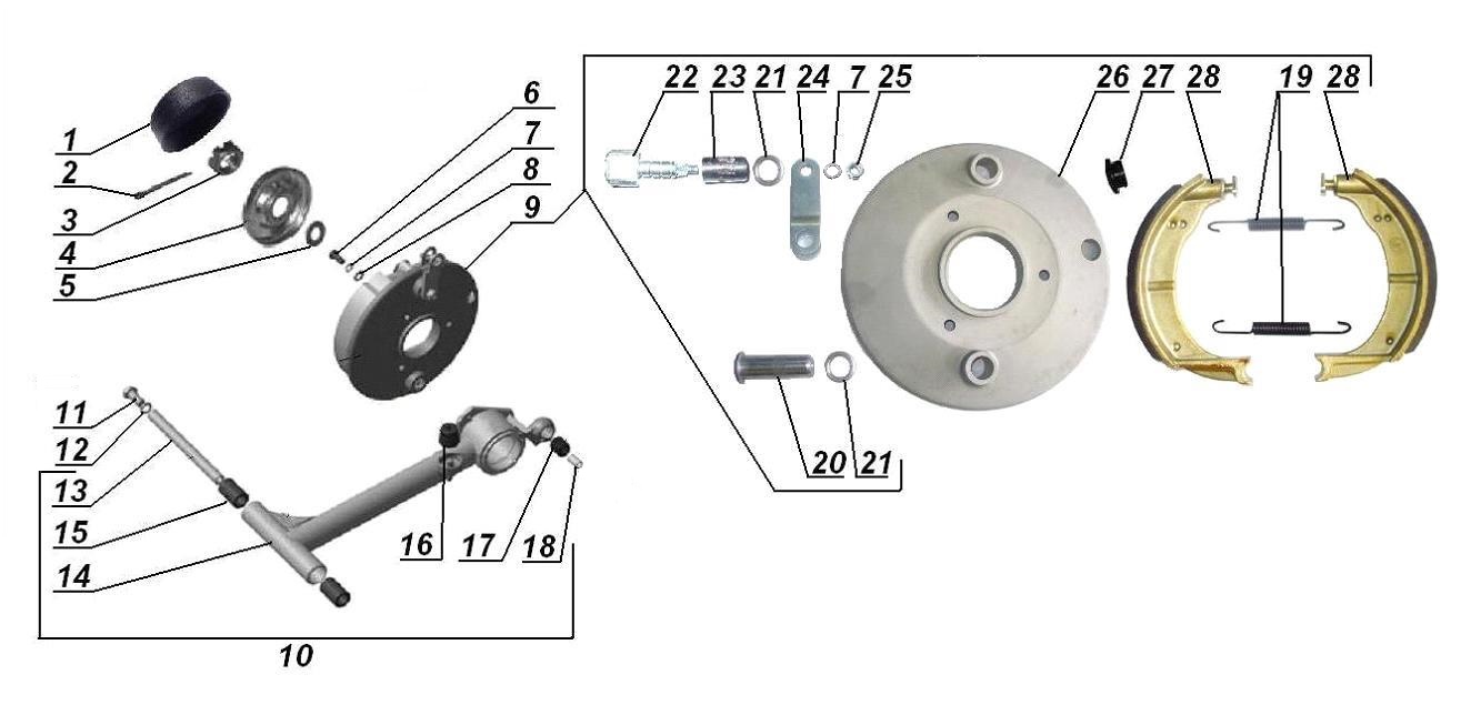 Sidecar swing arm