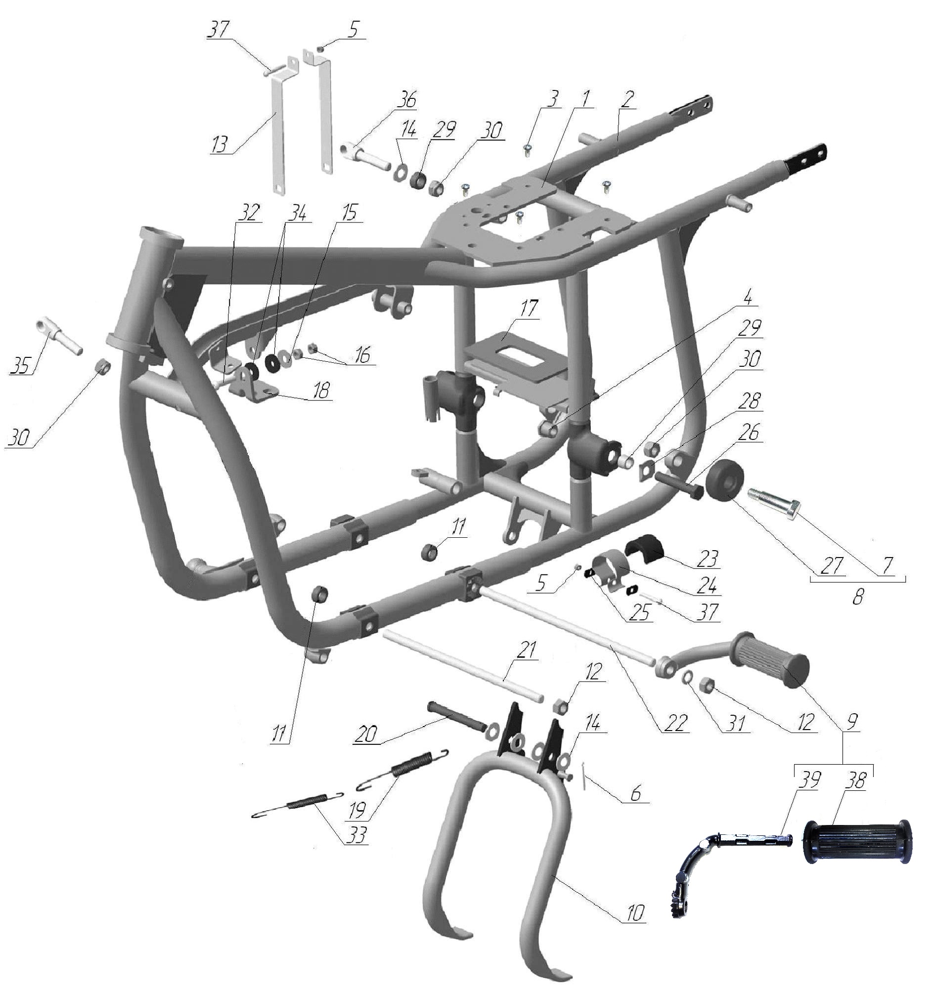 Motorcycle frame