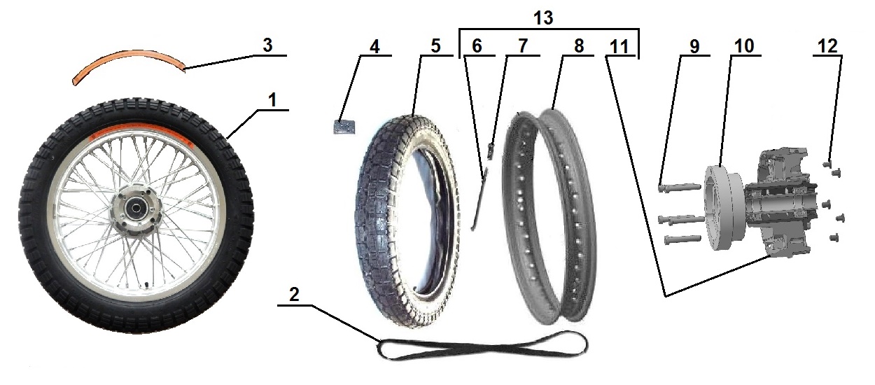 Silver spare wheel