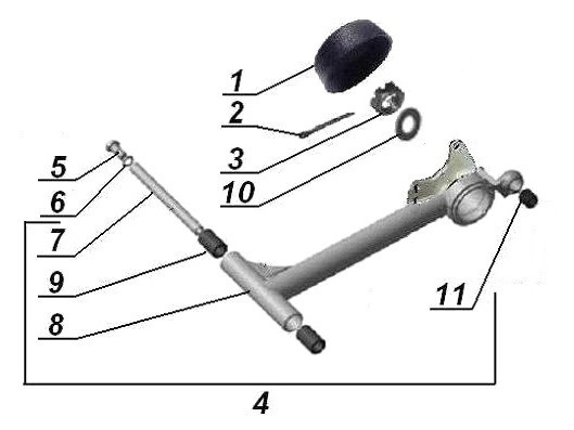 Sidecar swing arm