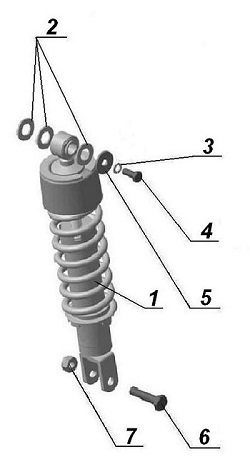 Sidecar shock absorber