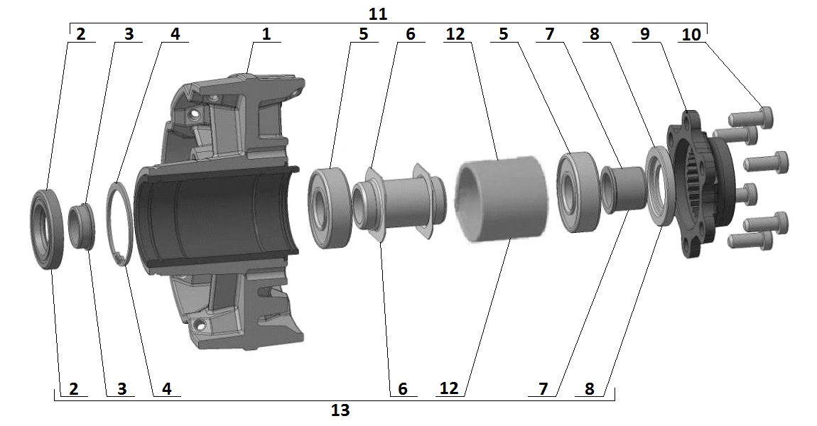 Black hub