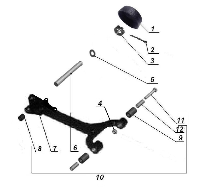 Sidecar swing arm