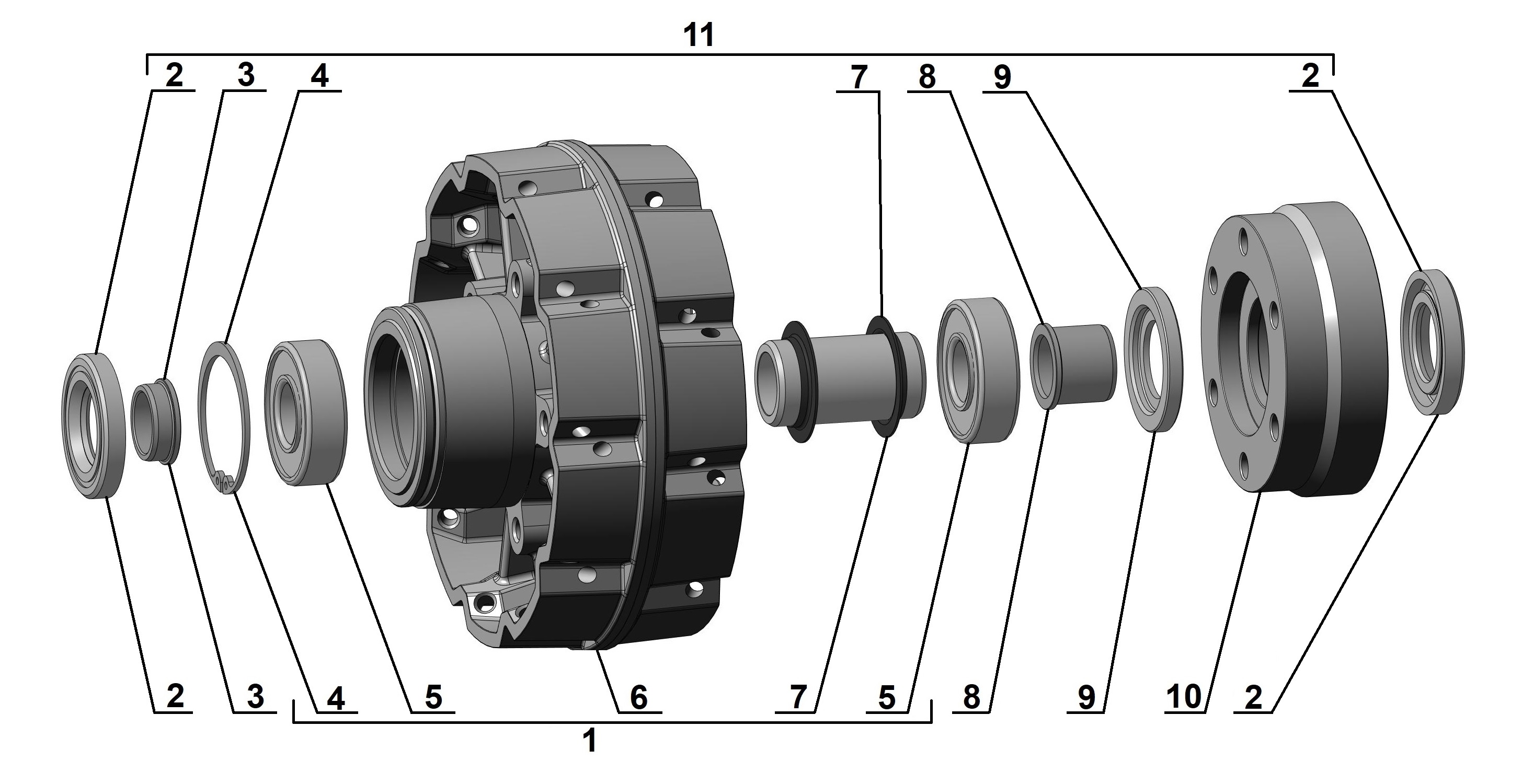 Black hub