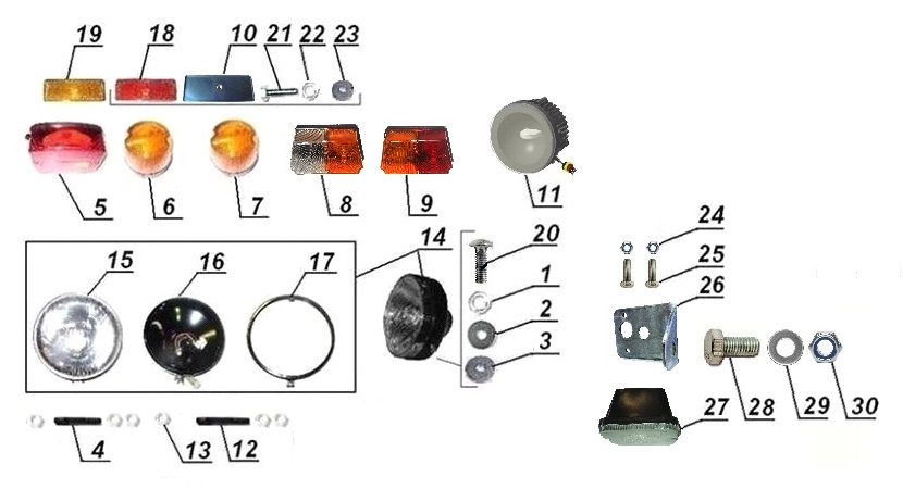 Lights and lightning equipment