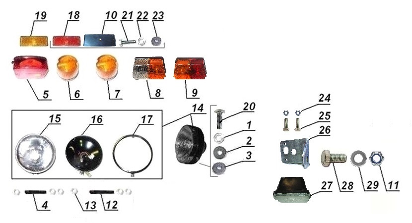 Lights and lightning equipment