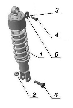 Sidecar shock absorber