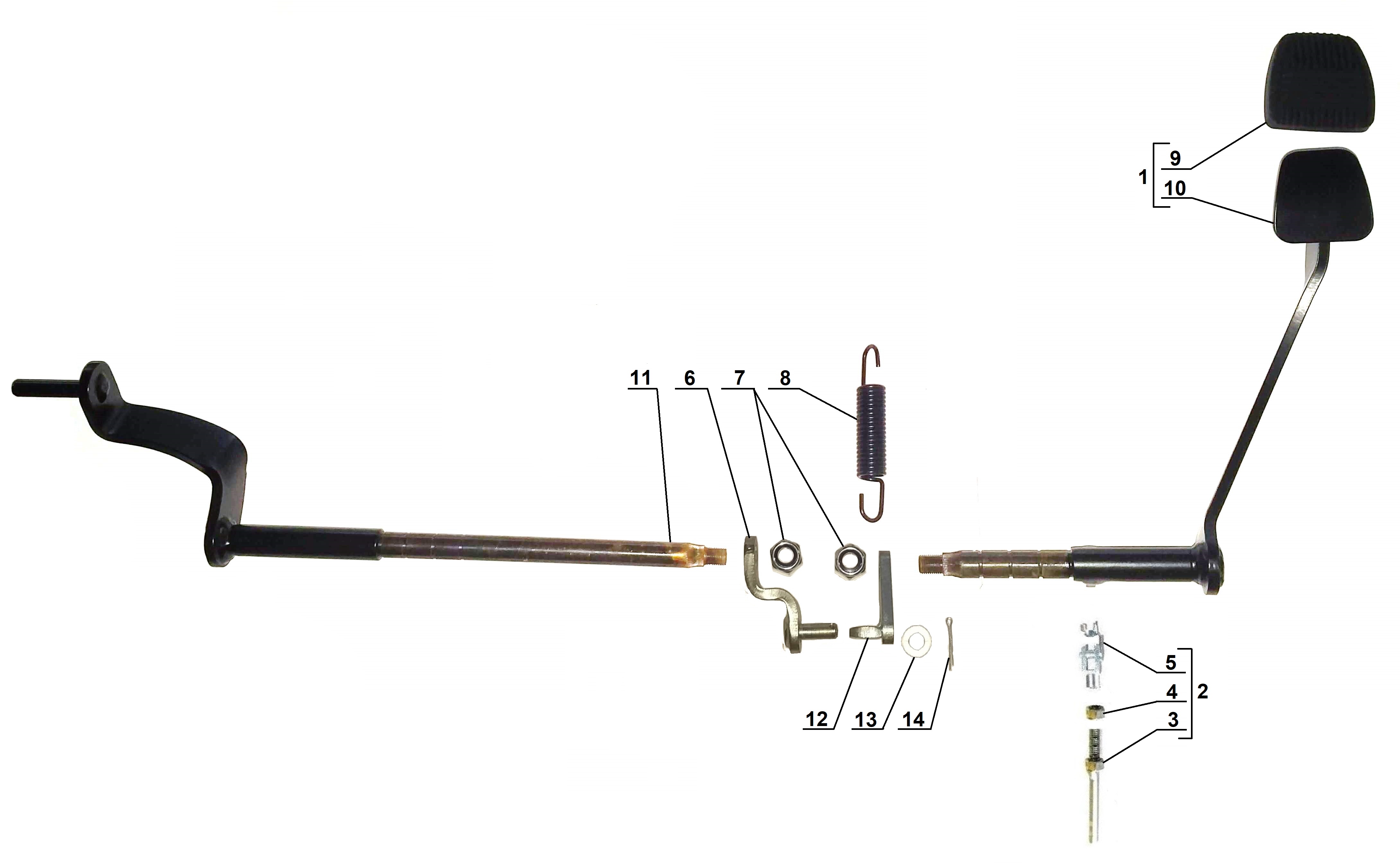 Rear brake linkage