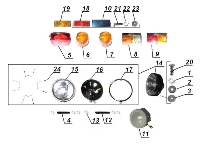 Lights and lightning equipment