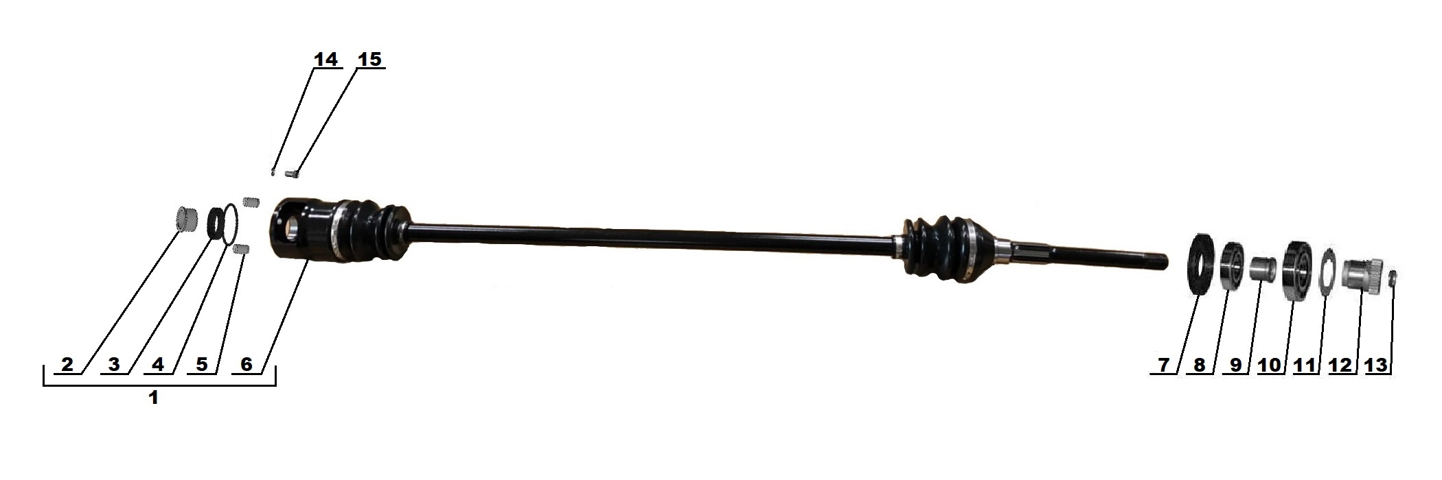 Sidecar drive shaft