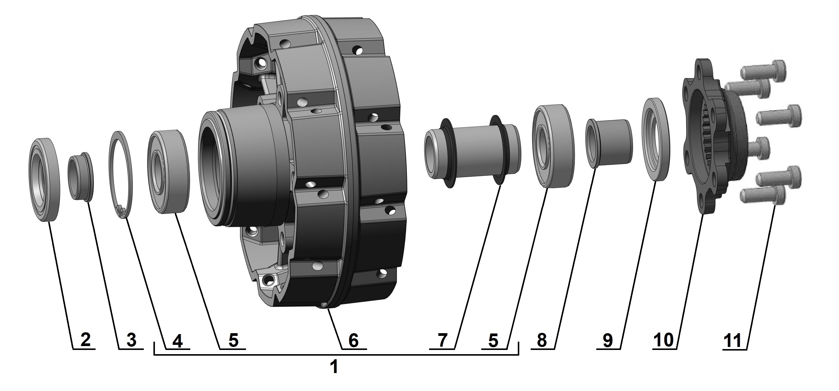 Black hub