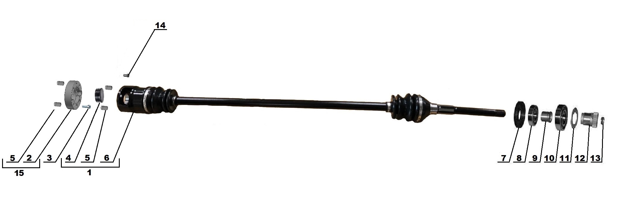 Sidecar drive shaft