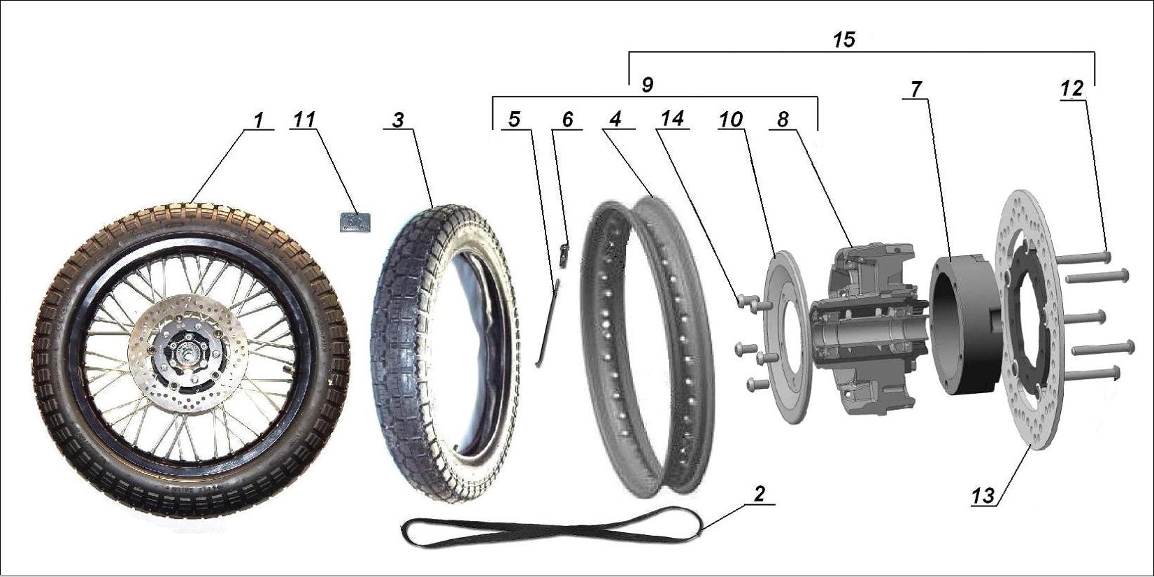 Black sidecar wheel