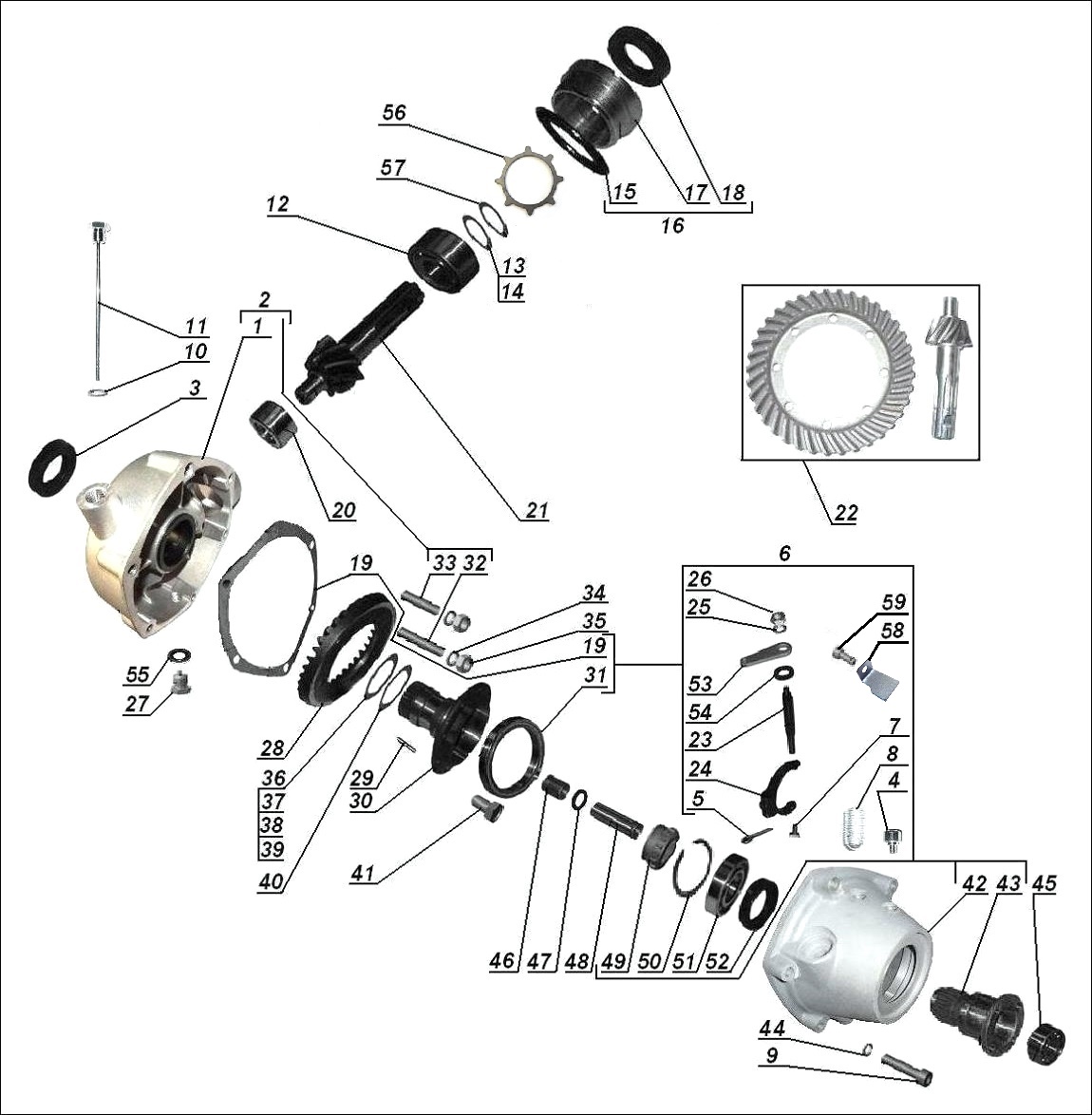 Final drive with sidecar drive
