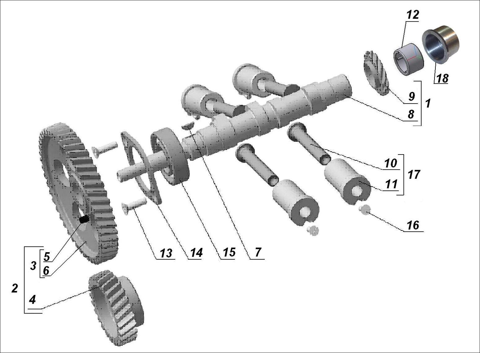 Camshaft and valve train components