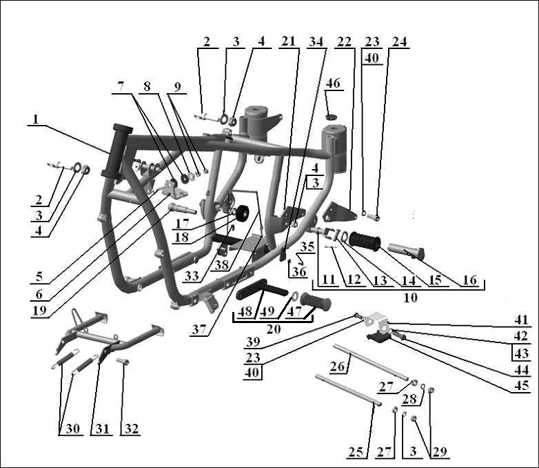 Motorcycle frame