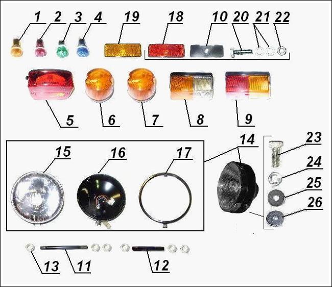 Lights and lightning equipment